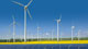 Wind farm and solar panels