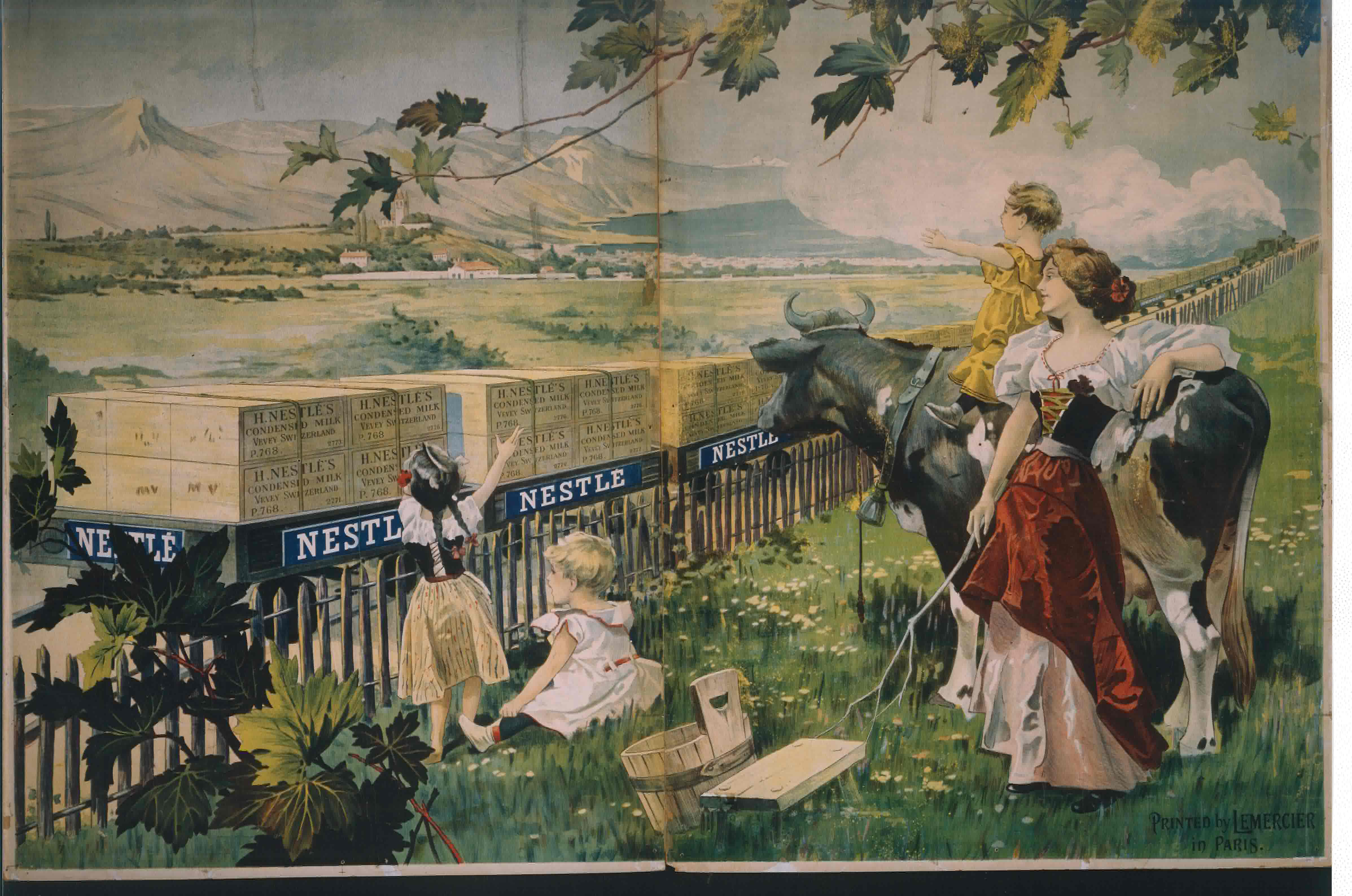 پوستر شیر نستله - 1898