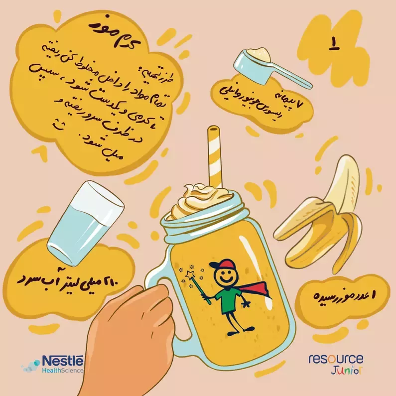 دستور تهیه با ریسورس جونیور - روش اول
