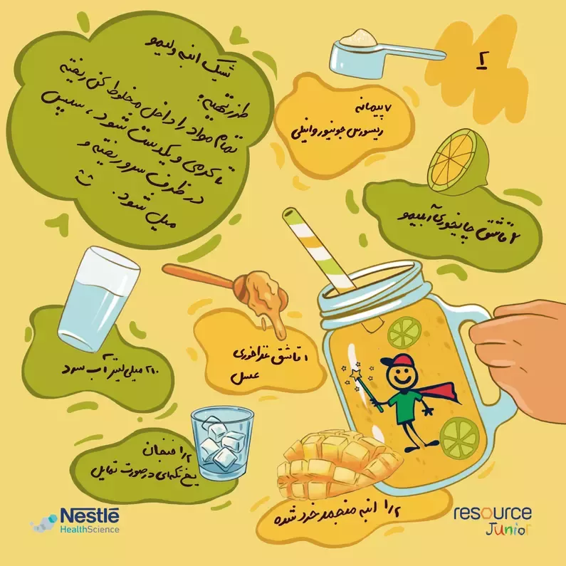 دستور تهیه با ریسورس جونیور - روش دوم