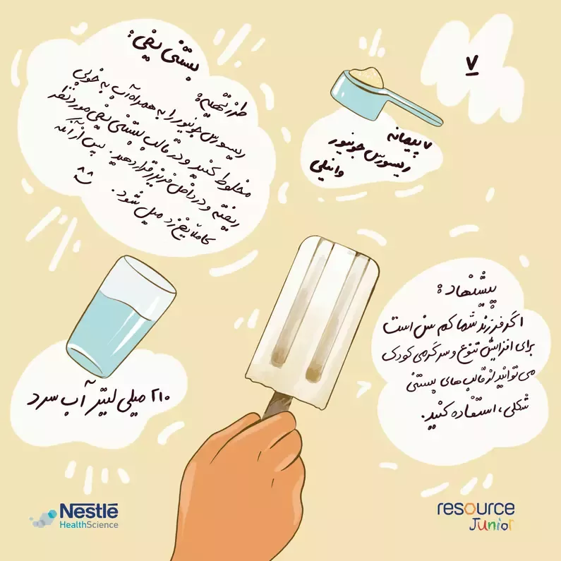 دستور تهیه با ریسورس جونیور - روش هفتم